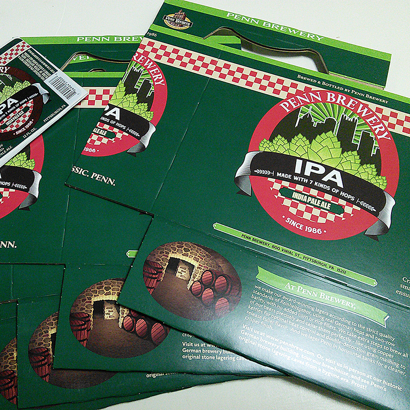 Penn Brewery IPA beer label